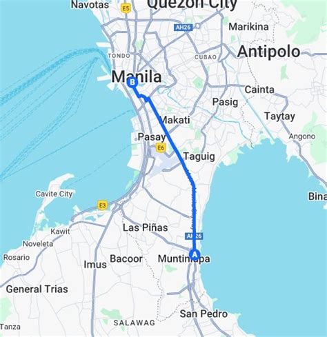 alabang direction|Google Maps.